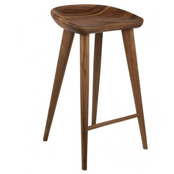 Барный стул Craig Bassam Tractor Counter Stool Белый дуб Орех в Ижевске | Loft Concept 