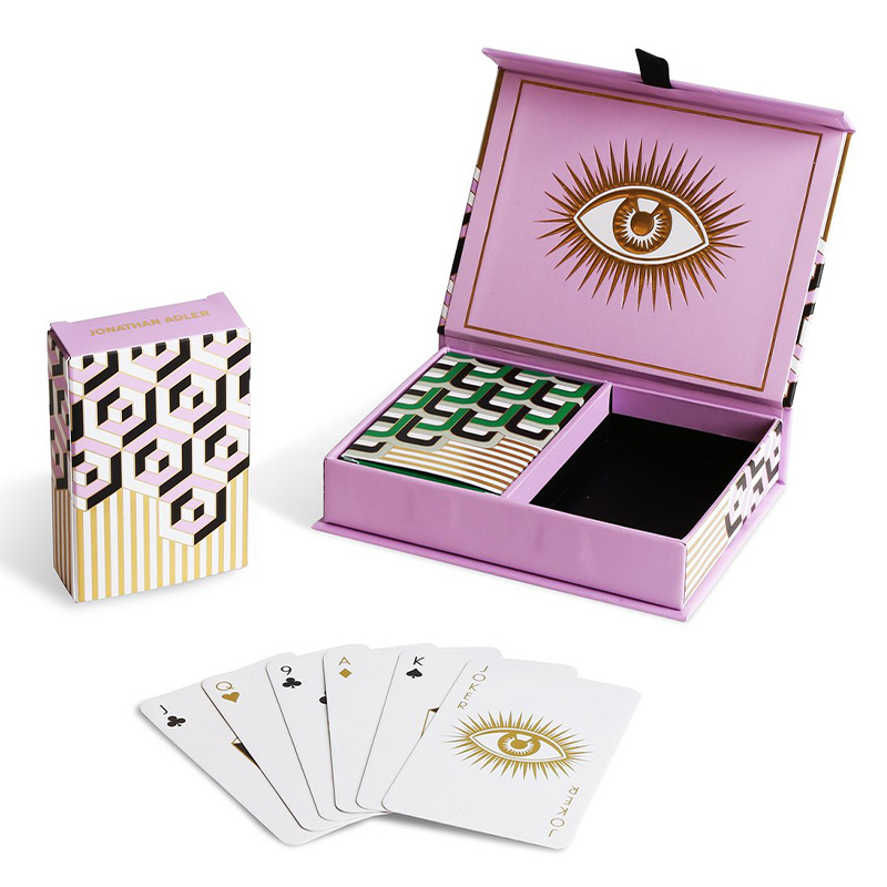 Игральные карты VERSAILLES PLAYING CARD SET Jonathan Adler Розовый Черный Белый Золотой Зеленый в Ижевске | Loft Concept 