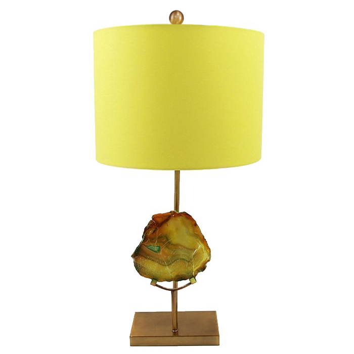 Настольная Лампа Agate Table Lamp Yellow Золотой Желтый в Ижевске | Loft Concept 