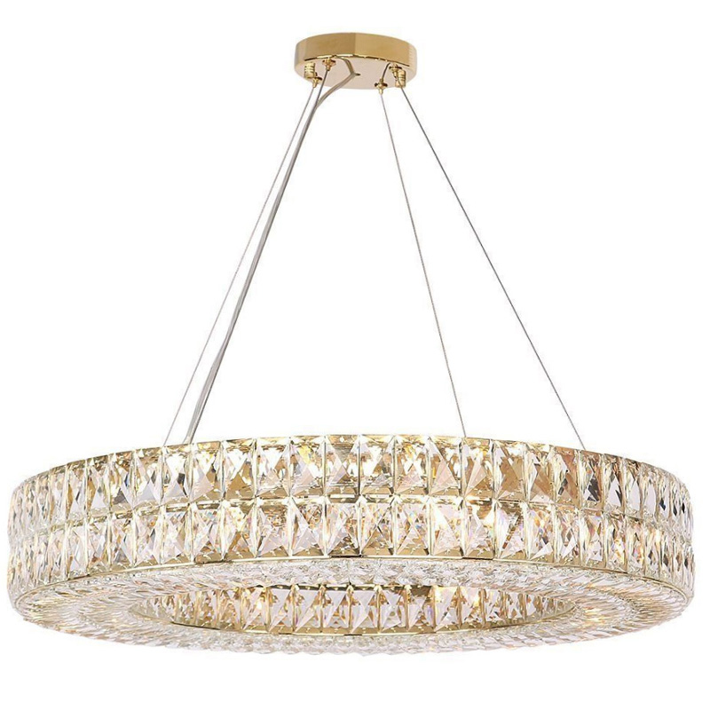 Люстра Crystal Regena Gold Chandelier 13 Золотой Прозрачный (Transparent) в Ижевске | Loft Concept 