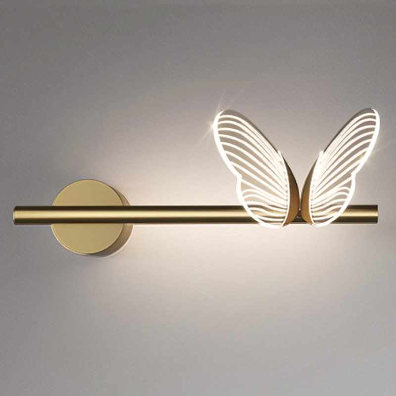 Бра Бабочка Butterfly Wall Lamp F Золотой Прозрачный в Ижевске | Loft Concept 