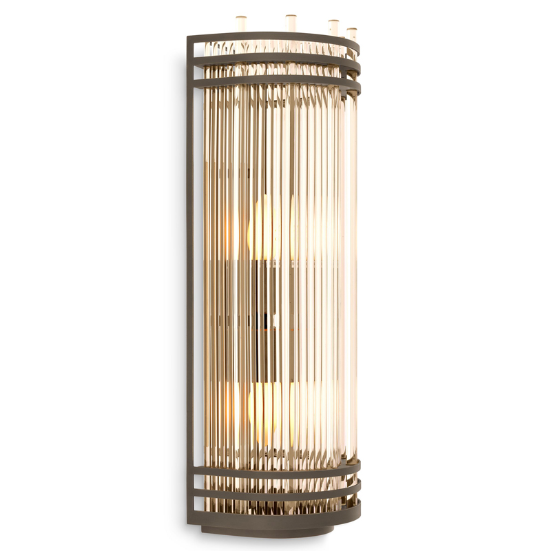 Бра Eichholtz Wall Lamp Gulf L Bronze Бронза Прозрачный в Ижевске | Loft Concept 