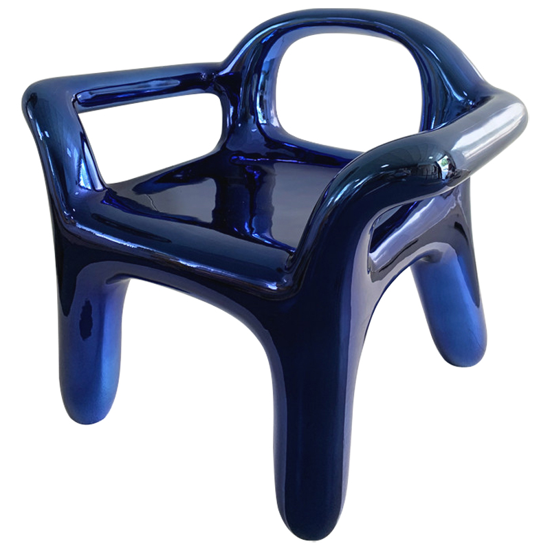 Кресло Deep Blue Metallica Shine Armchair Синий в Ижевске | Loft Concept 