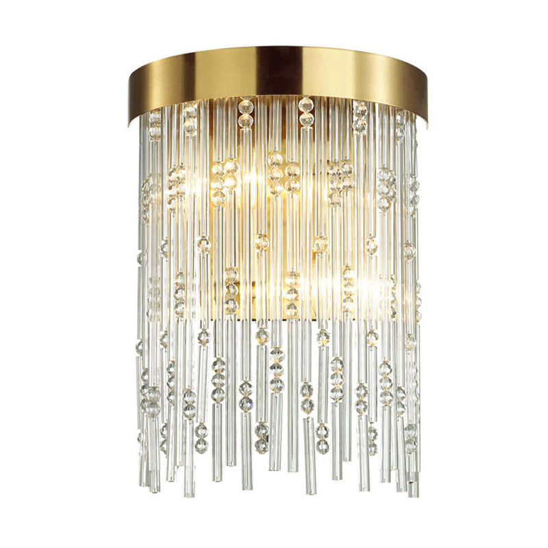 Бра Hailstorm Rain Kerri Wall lamp gold Прозрачный (Transparent) Золотой в Ижевске | Loft Concept 