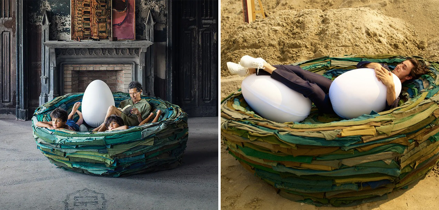 Дизайнерский Диван GUFRAM La Cova Nest by Gianni Ruffi - фото