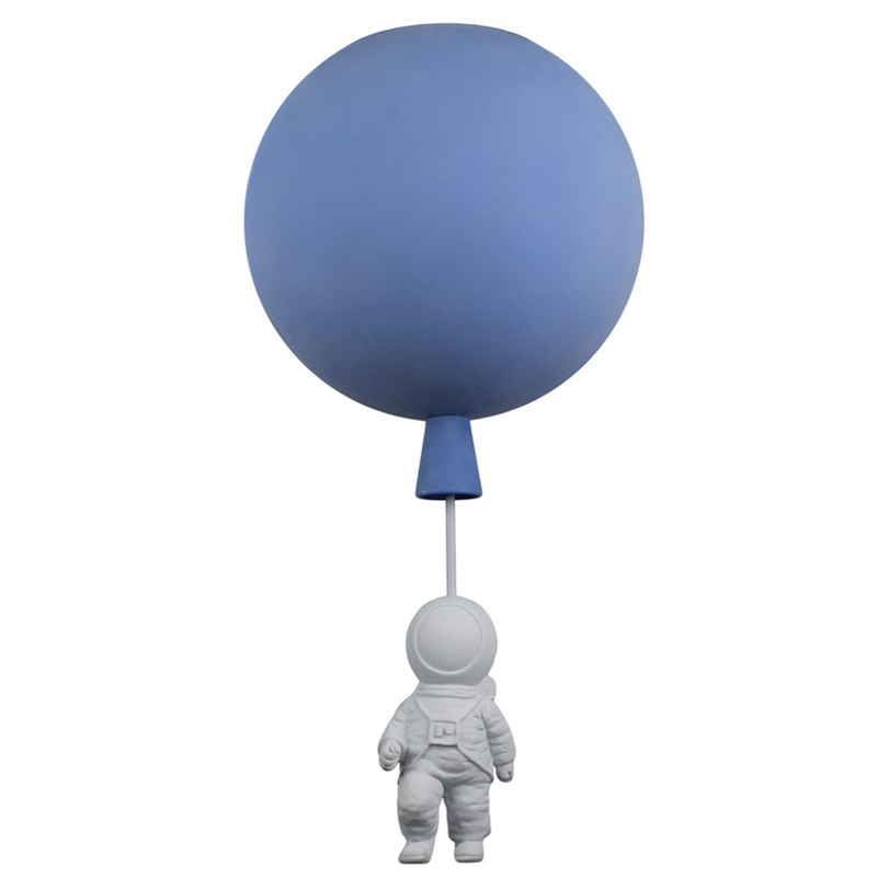 Потолочный светильник Cosmonaut blue ball Синий в Ижевске | Loft Concept 