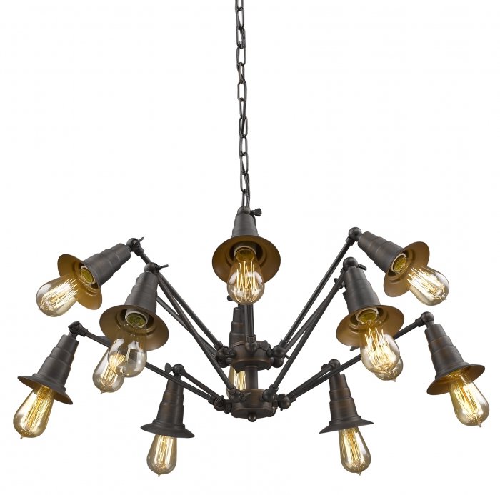 Люстра Loft Spider Chandelier 12 Коричневый винтаж в Ижевске | Loft Concept 