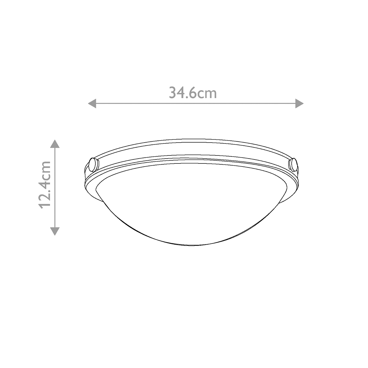 Потолочный светильник цвета латунь с полусферическим матовым белым плафоном Hinkley в Ижевске