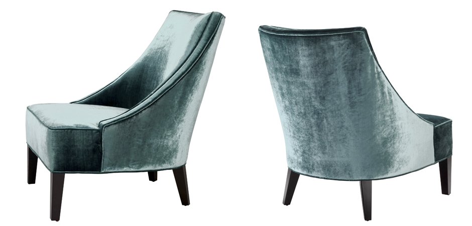 Кресло Eichholtz Chair Dulwich Turquoise - фото №1