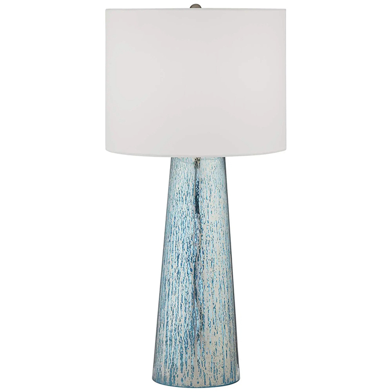 Настольная лампа Claire Lampshade Table Lamp Голубой Белый в Ижевске | Loft Concept 