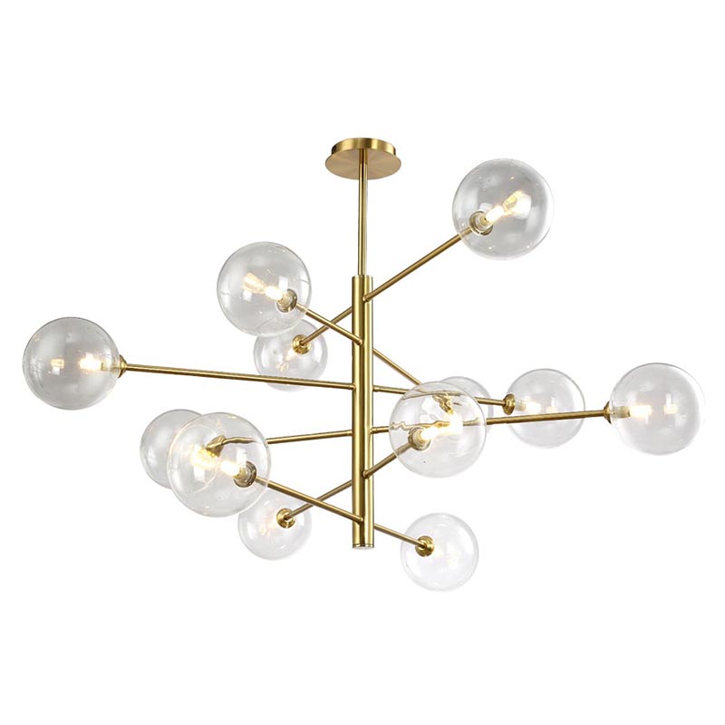 Люстра Gallotti & Radice Chandelier Gold 12 Глянцевое золото в Ижевске | Loft Concept 