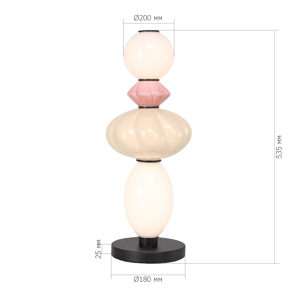 Настольная лампа с фигурными керамическими элементами Fragrant Light в Ижевске