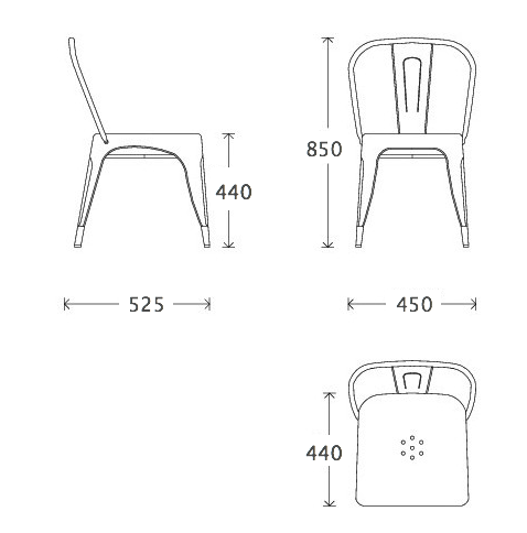 Кухонный стул Tolix Chair в Ижевске