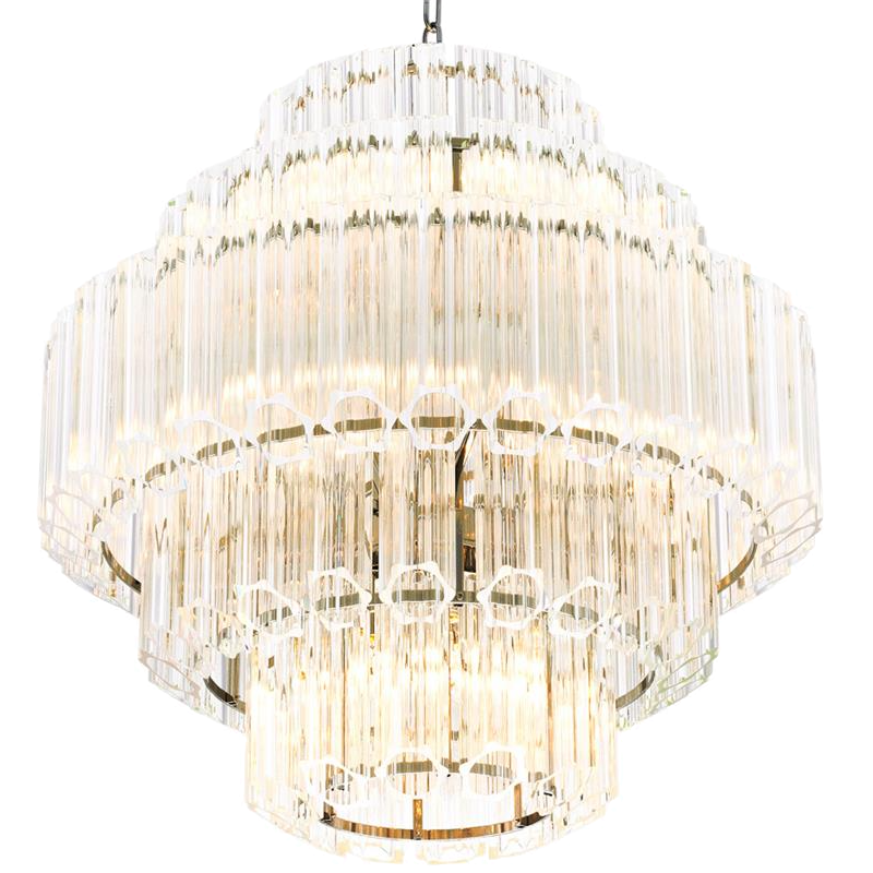 Люстра Chandelier Vittoria S Clear Никель Прозрачный (Transparent) в Ижевске | Loft Concept 