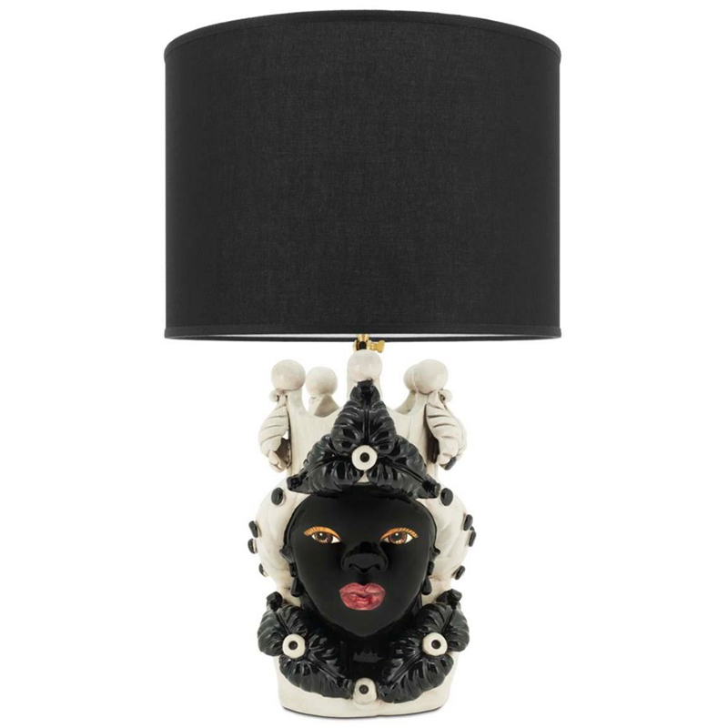 Настольная лампа Table Lamp Moro Lady Eve Black Белый Черный в Ижевске | Loft Concept 