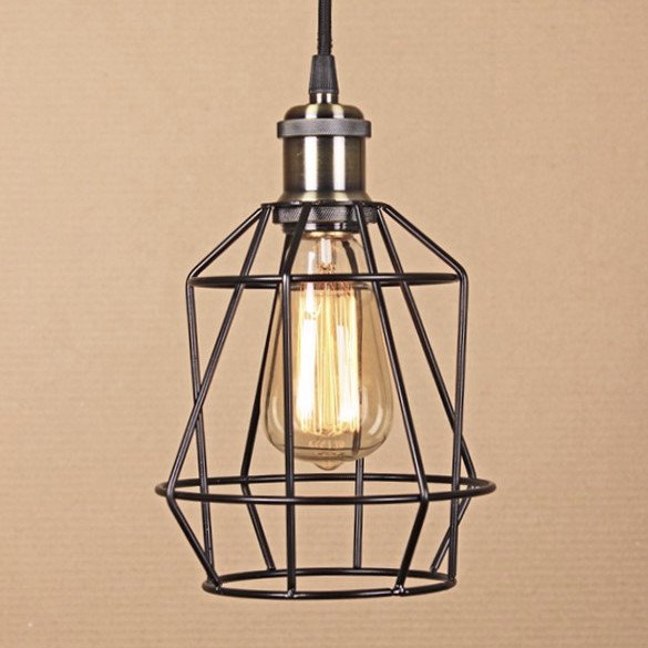 Подвесной светильник Wire Cage Pendant Pripl Black Черный в Ижевске | Loft Concept 