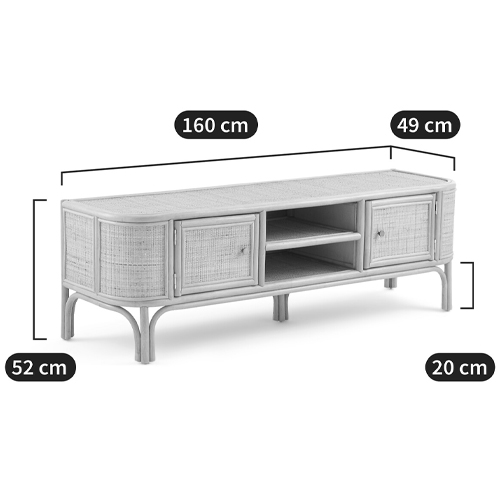 ТВ-тумба из плетеного ротанга Simone Rattan TV Stand в Ижевске