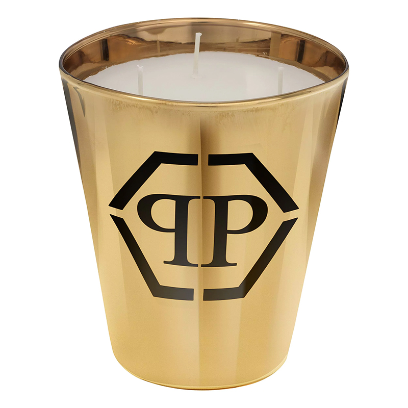 Свеча Philipp Plein Candle Empire Gold M Золотой Черный Белый в Ижевске | Loft Concept 