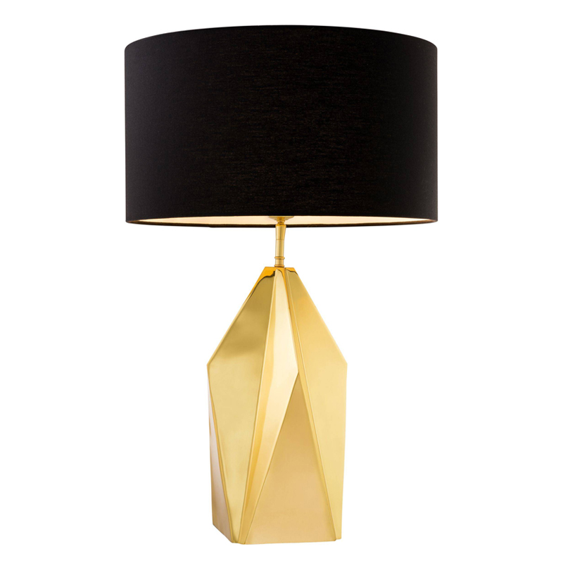 Настольная лампа Eichholtz Table Lamp Setai brass Латунь Черный в Ижевске | Loft Concept 