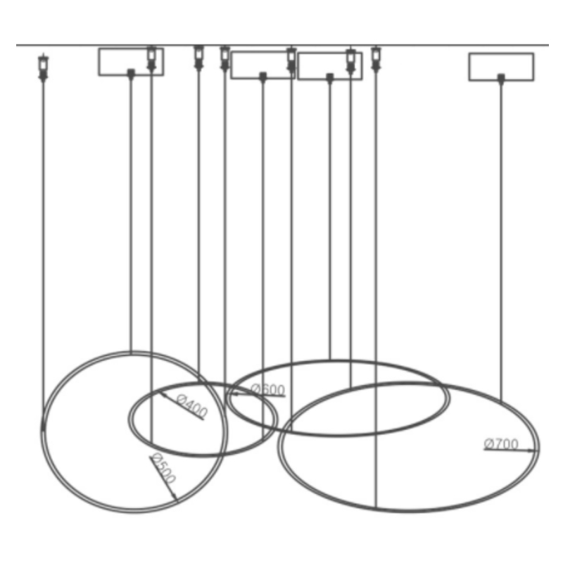 Люстра ORACLE 4 Rings в Ижевске