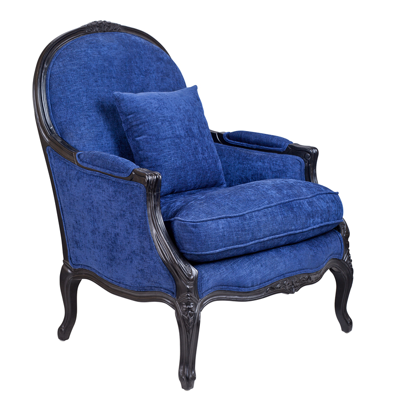 Кресло Bernard Armchair blue Синий в Ижевске | Loft Concept 