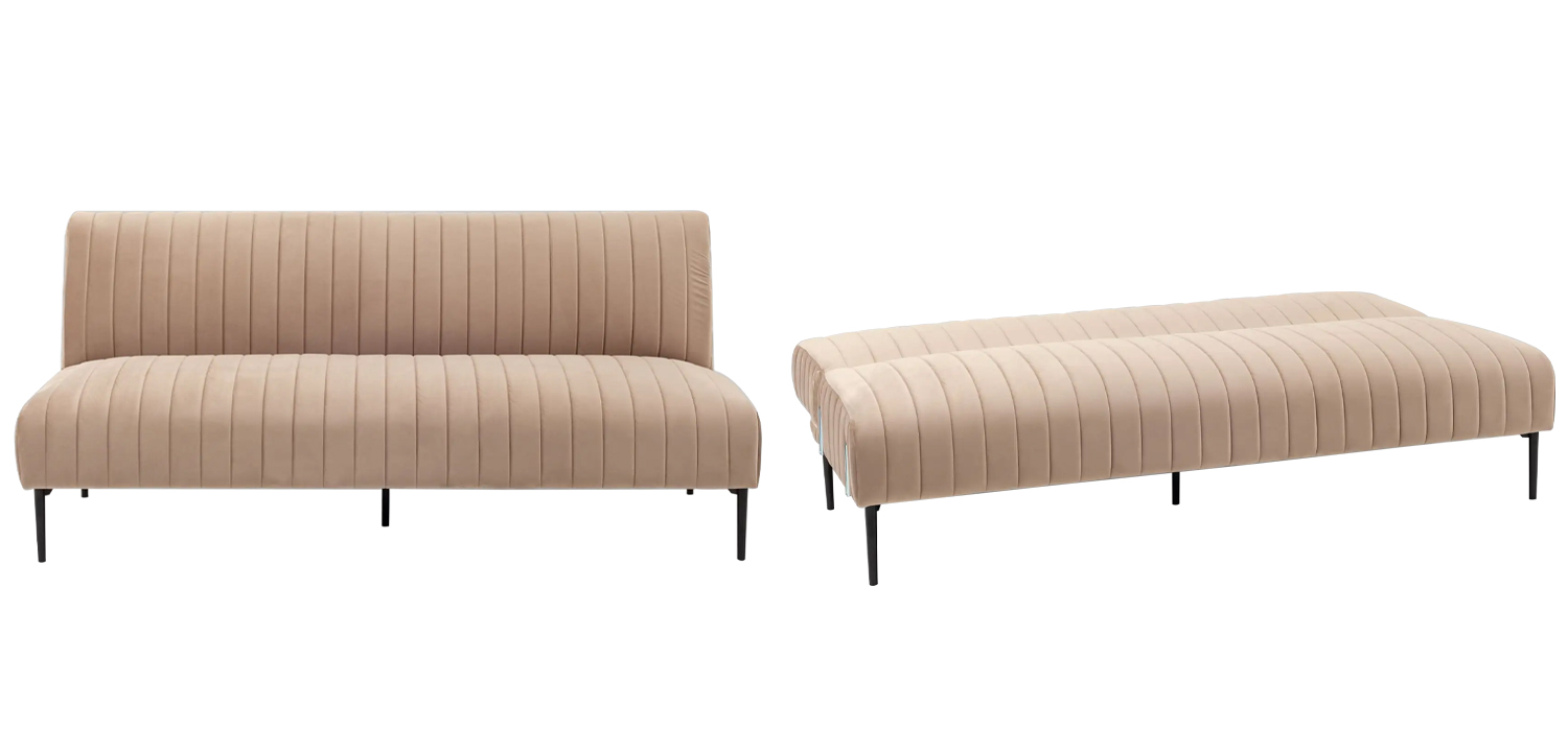 Диван Dilis бежевый велюр - фото №2