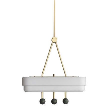 BERT FRANK SPATE PENDANT Bert Frank Латунь Белый в Ижевске | Loft Concept 