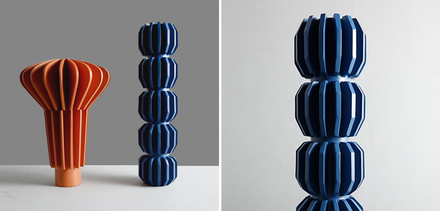 Ваза Mieko Blue Molecule Collection Vase - фото
