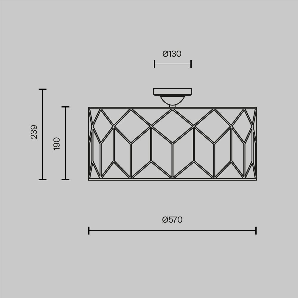 Потолочный светильник Messina Е27 в Ижевске