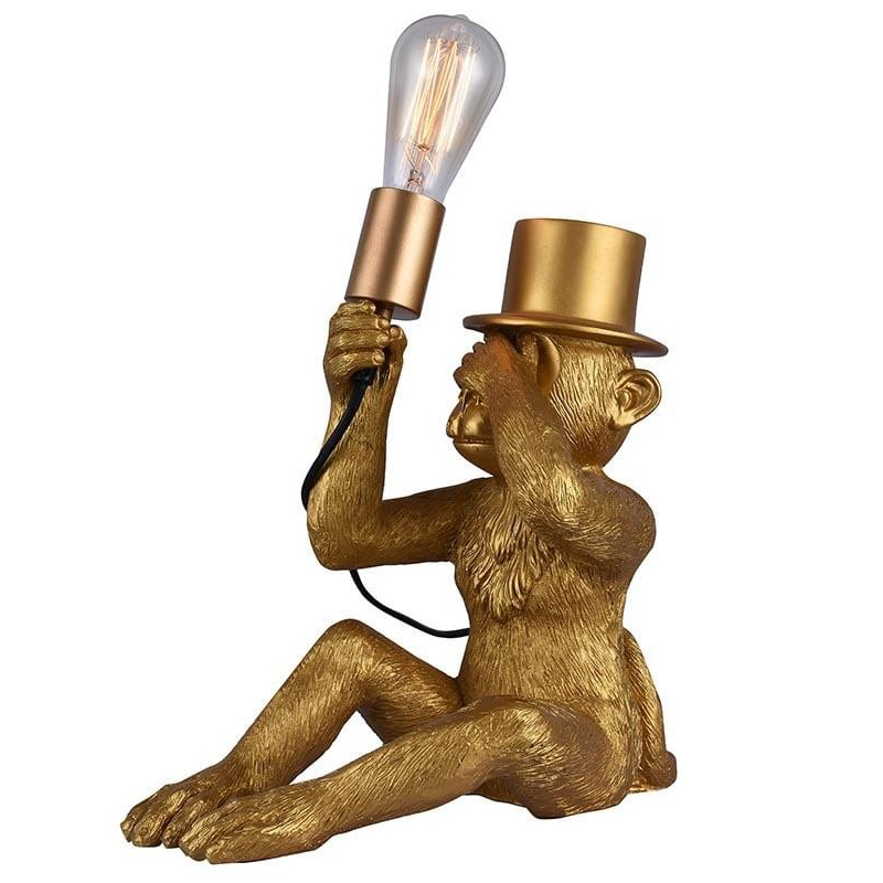 Настольная лампа Circus Monkey Table lamp Золотой Черный в Ижевске | Loft Concept 