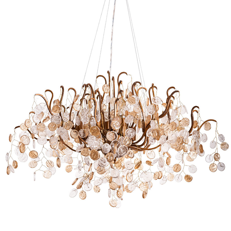 Люстра FAIRYTREE Chandelier Amber Pendants 100 Бронза Прозрачное Стекло в Ижевске | Loft Concept 