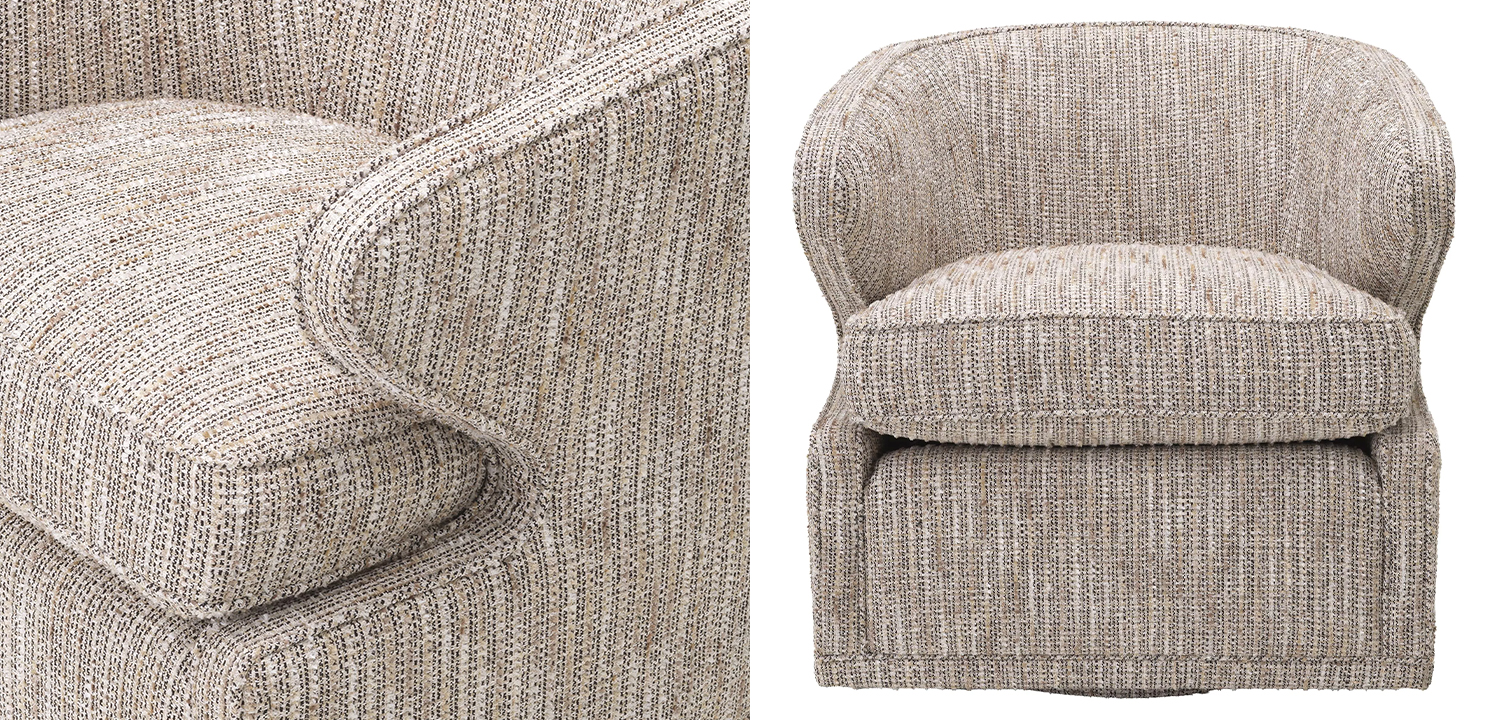 Кресло Eichholtz Swivel Chair Dorset Бежевый - фото