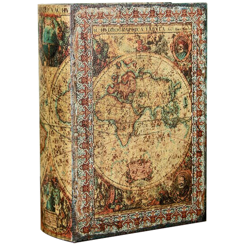 Шкатулка-книга Vintage World Map Book Box Мульти Коричневый Шкатулка-книга Vintage World Map Book Box Мульти Коричневый в Ижевске | Loft Concept