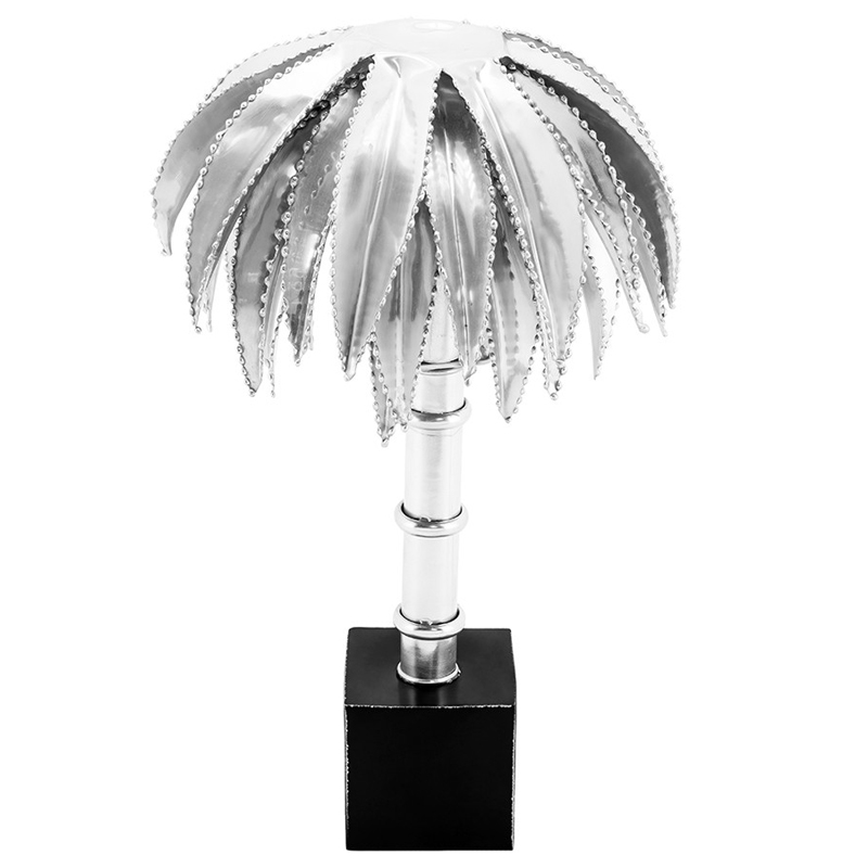 Настольная лампа TABLE LAMP PALMERY silver 30 Серебряный Черный в Ижевске | Loft Concept 