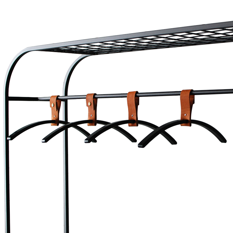 Плечики для одежды Amos Black Clothes Hanger Черный Коричневый в Ижевске | Loft Concept 