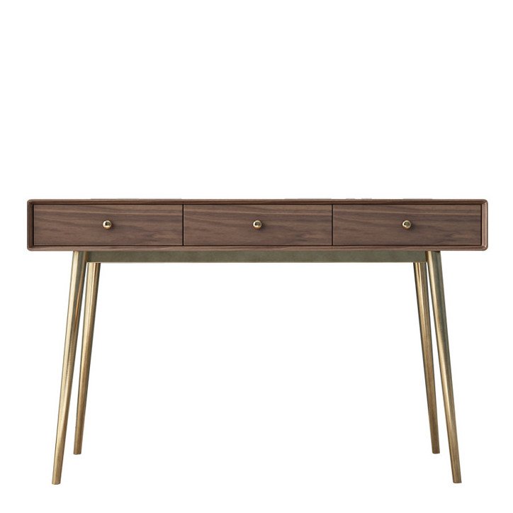 Консоль Walnut console Орех Глянцевое золото в Ижевске | Loft Concept 