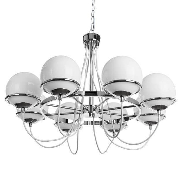 Люстра Melissa Chandelier Chromium Хром Белый в Ижевске | Loft Concept 