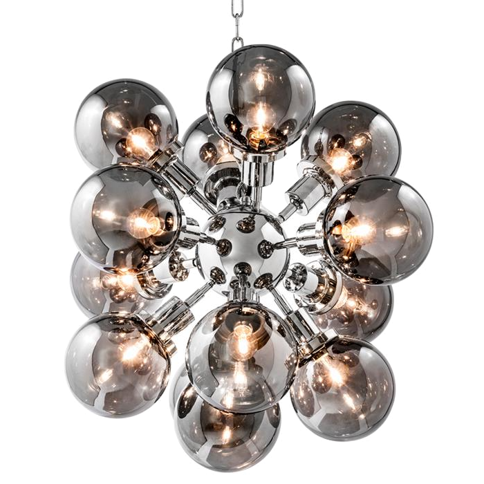 Люстра Chandelier Ludlow Nickel Никель Дымчатый (Smoke) в Ижевске | Loft Concept 