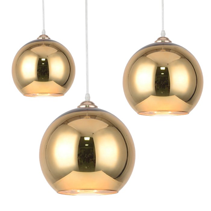 Подвесной светильник GOLD mirror shade modern pendant Золотой в Ижевске | Loft Concept 