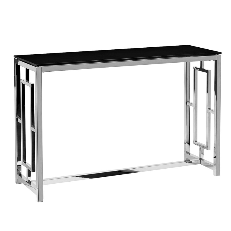 Консоль Console Black Glass Черный Хром в Ижевске | Loft Concept 