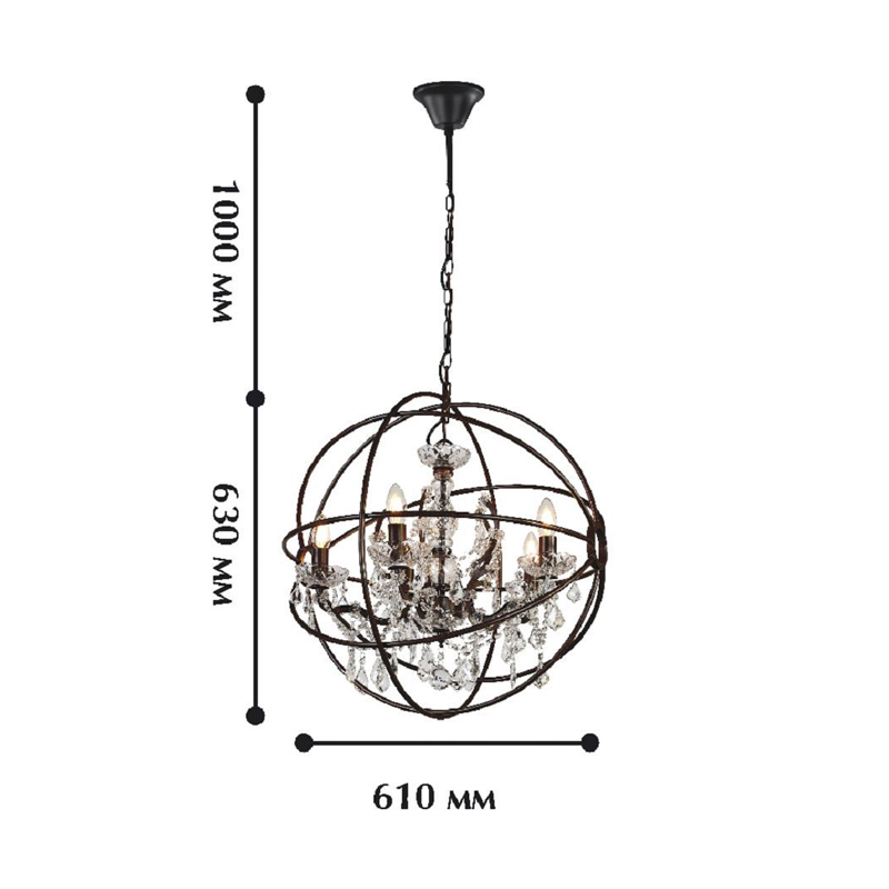 Современная люстра с элементами классики Orb Crystal в Ижевске
