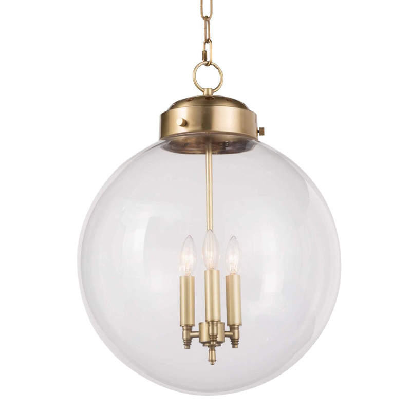 Подвесной светильник Conor Globe Hanging lamp Gold Золотой Прозрачный (Transparent) в Ижевске | Loft Concept 