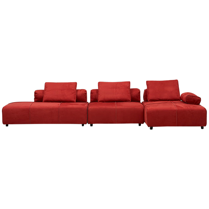 Угловой диван Quinn Red Sofa Красный в Ижевске | Loft Concept 