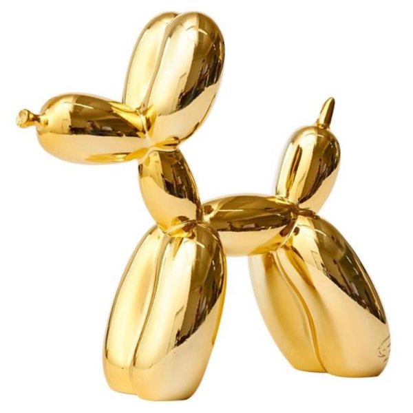 Статуэтка Jeff Koons Balloon Dog medium Gold Глянцевое золото в Ижевске | Loft Concept 