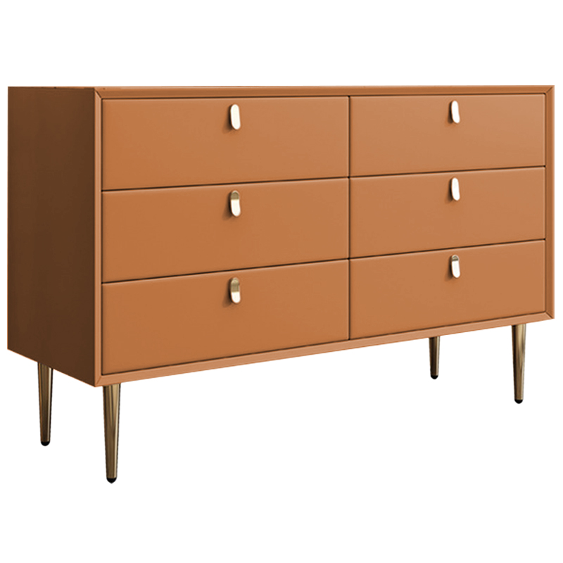 Комод Olson Leather Chest of Drawers 120 Оранжевый Синий Бежевый Серый Светло-серый Розовый Белый в Ижевске | Loft Concept 