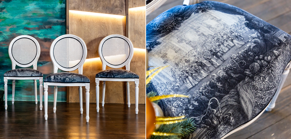 Стул с ротанговой спинкой Palace Gardens Stool - Loft-Concept в Ижевске