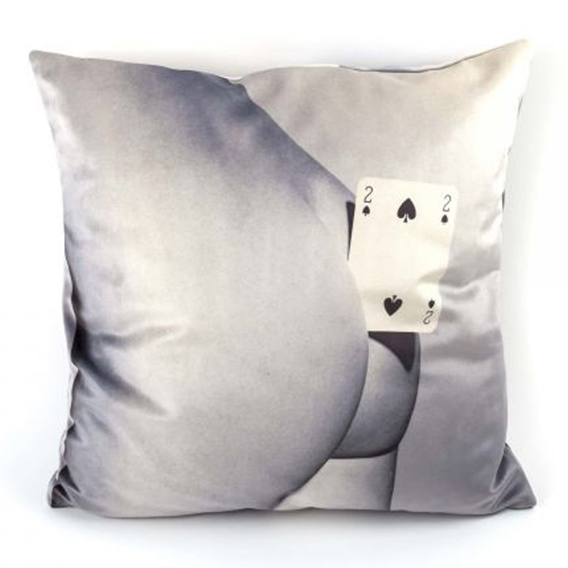 Подушка Seletti Cushion Two of spades Мульти в Ижевске | Loft Concept 