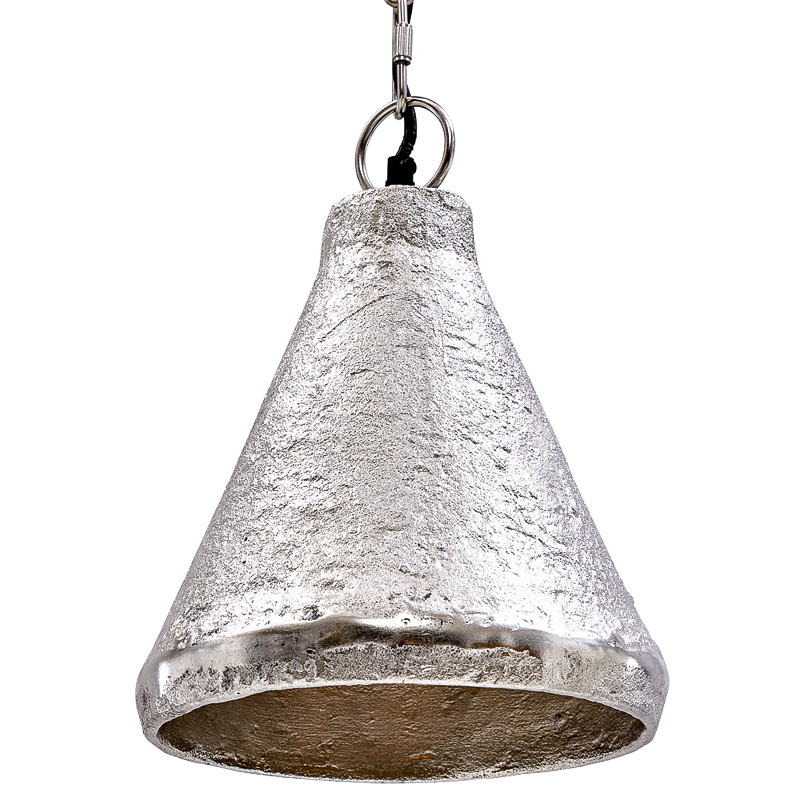 Подвесной светильник Rough Silver Pendant Серебряный в Ижевске | Loft Concept 