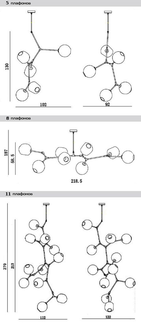 Люстра Branching Bubble Chandelier в Ижевске