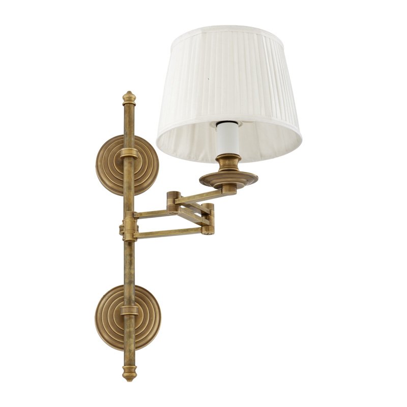 Бра Wall Lamp Favonius Brass Латунь Белый в Ижевске | Loft Concept 